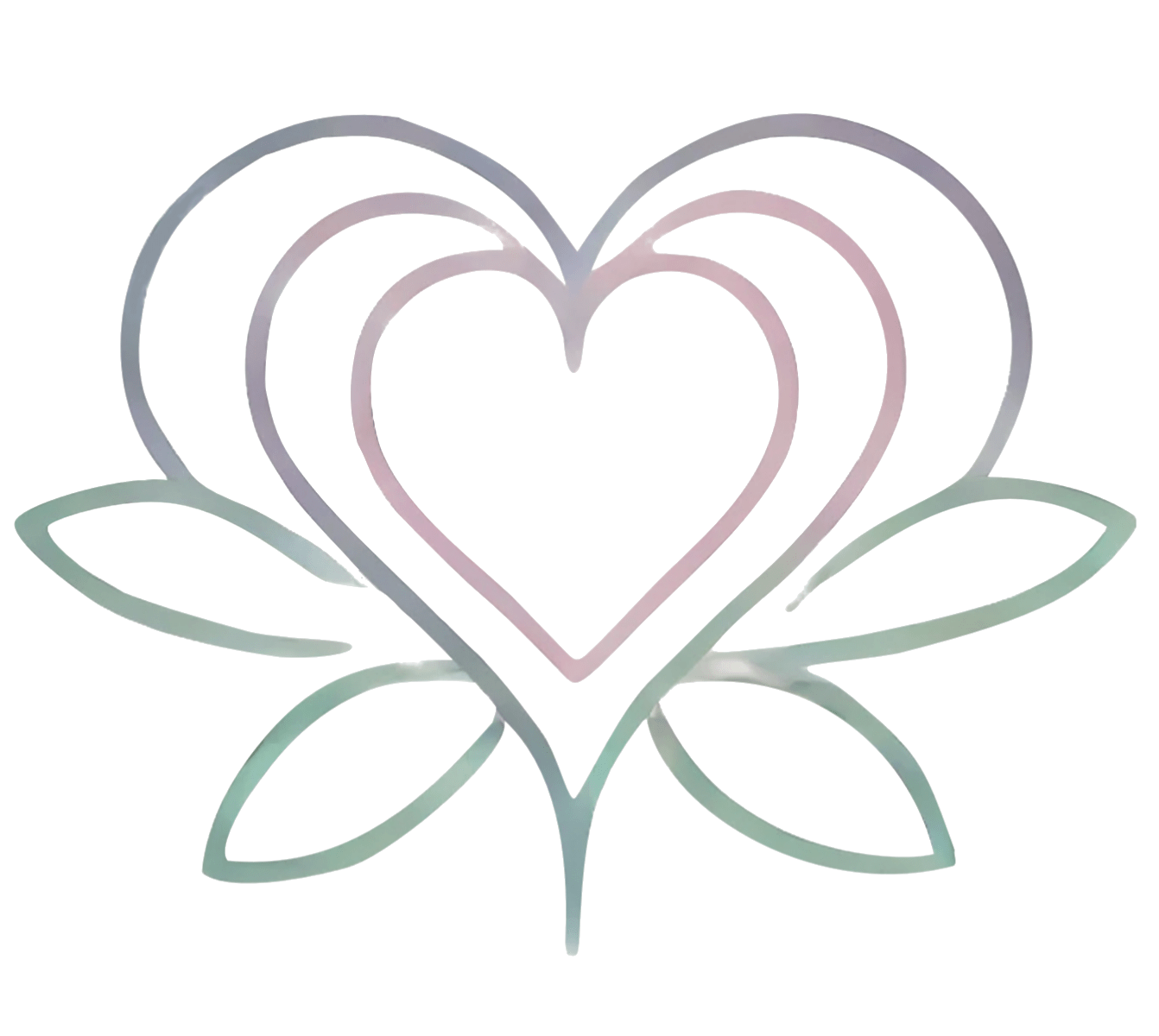 Herzens Reiki – Logo mit Herz und Lotus